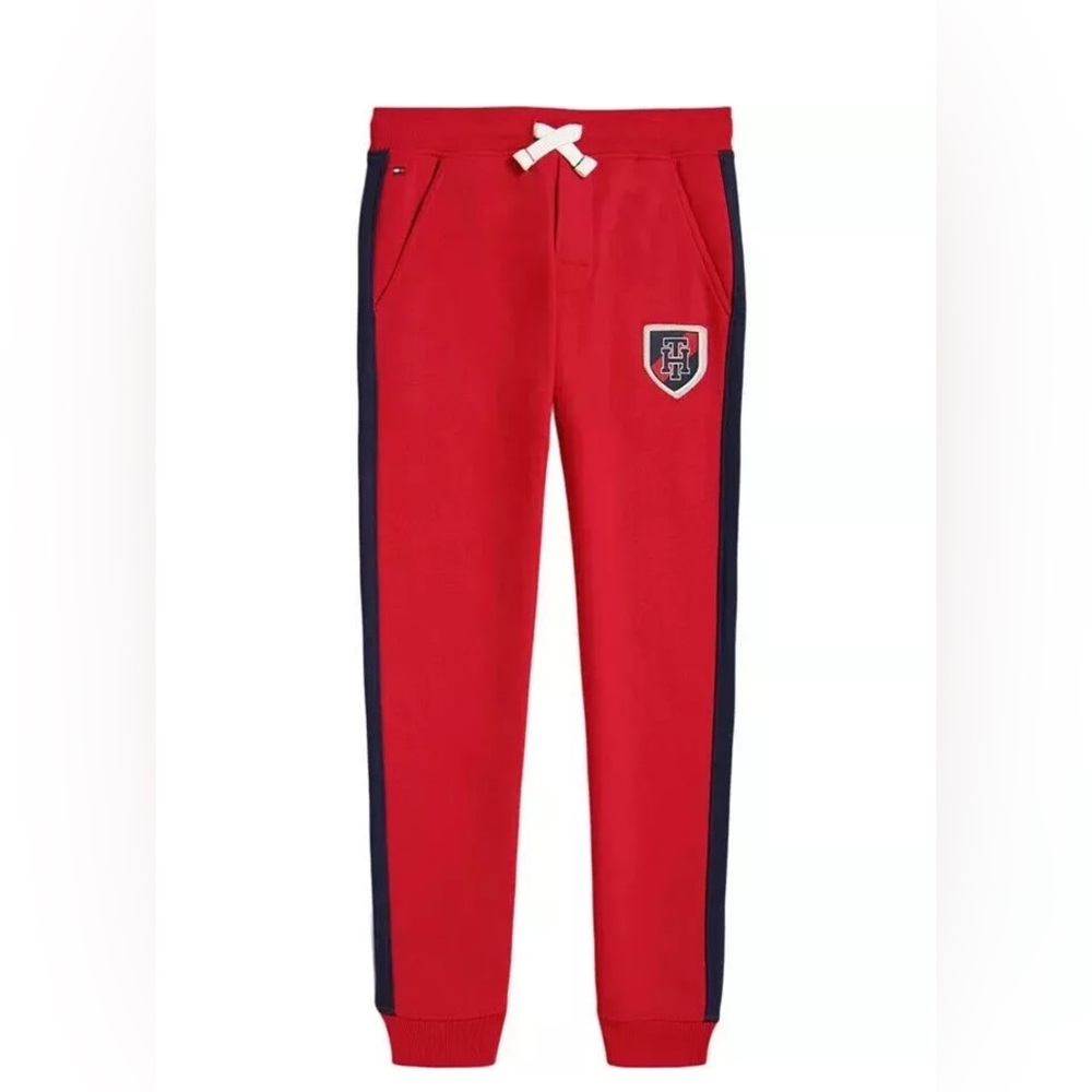 NWT Tommy Hilfiger, Big Boys Drawcord Logo Shield Joggers, size 2-4T